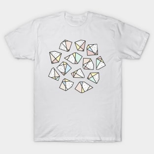 Abstract gemstones in pastel colors T-Shirt